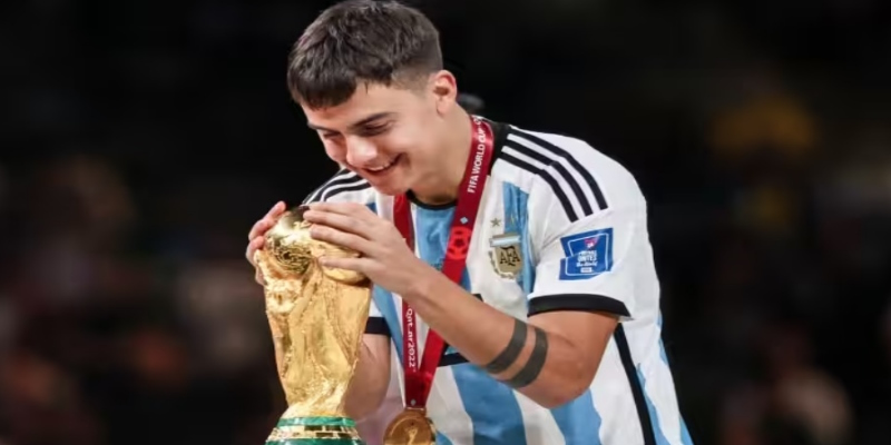 Paulo Dybala ăn mừng chức vô địch WC năm 2022